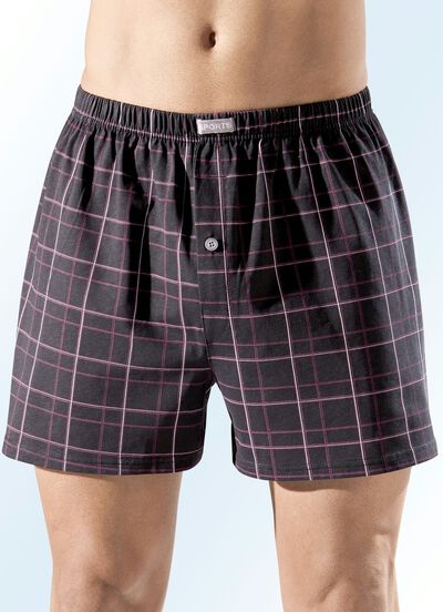 Set boxershorts met knoopsluiting, in verschillende kleuren 