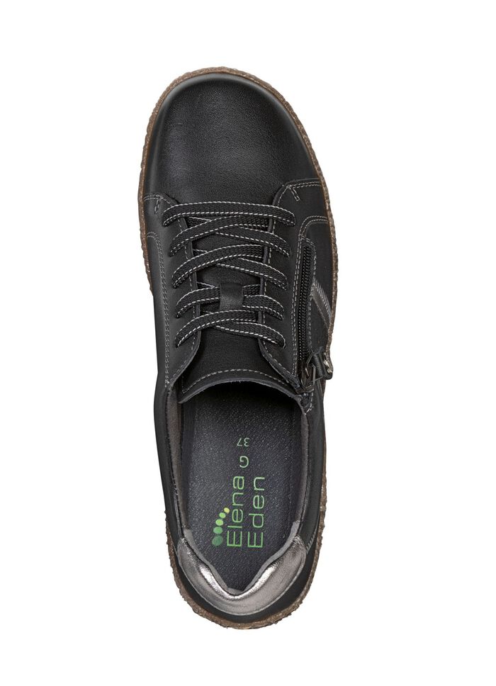 ELENA EDEN veterschoen van fijn nappaleer 