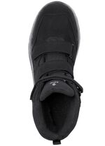 Enkellaarzen gemaakt van nubuck en textielmateriaal ZWART