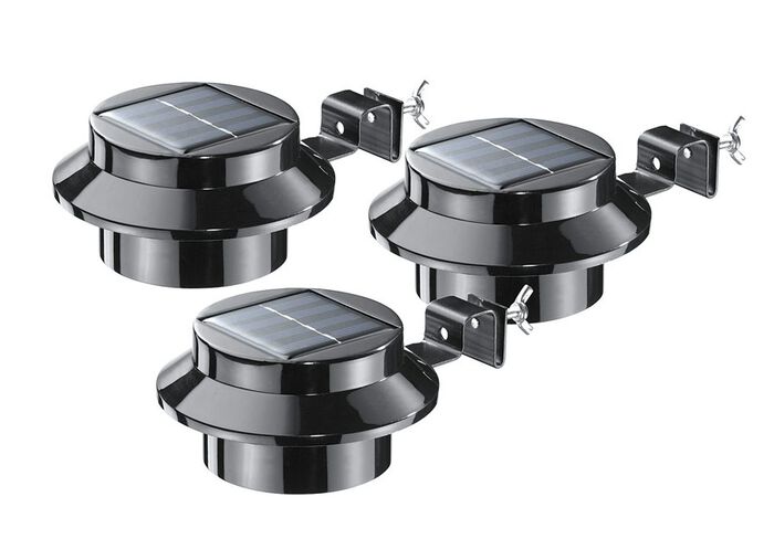 Dakgootlamp op zonne-energie, set van 3 