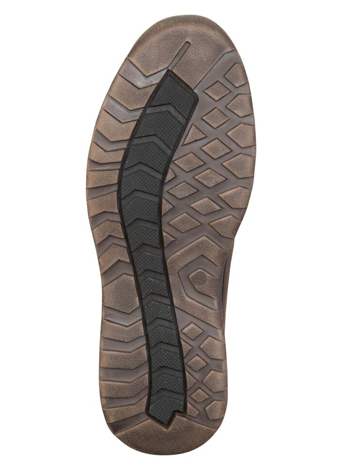 GINO GALANTE, gevoerde herenlaarzen, winterschoenen, met lamsvacht KASTANJE