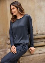 Overhemd in marineblauw 