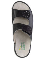 ELENA EDEN, comfortabele damesmuiltjes, breedte H, met uitneembaar voetbed SCHWARZ