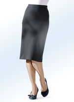 Rok met een recht model ANTRACIET