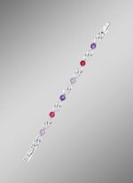 Roze kristallen armband 