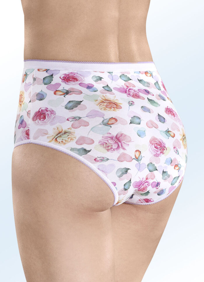 Set van vier slips met elastische boorden 