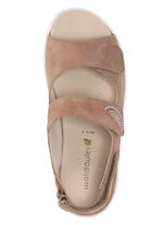 Ranger sandaal gemaakt van su&egrave;de leer 