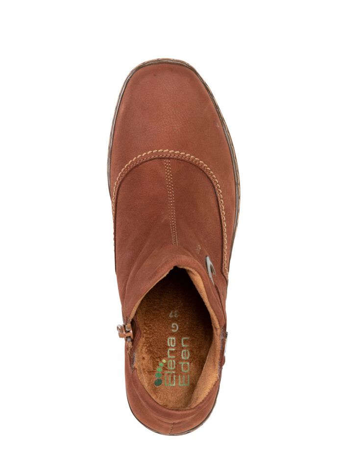 ELENA EDEN laarsje met decoratieve clip COGNAC