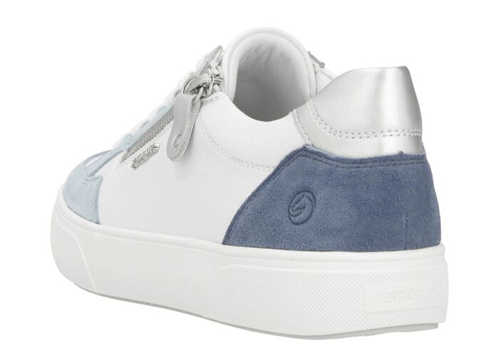 Remonte sneakers gemaakt van nappa- en su&egrave;deleer met metallic afwerking 