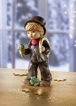 Goebel beeldje schoorsteenveger met kristalsteen 