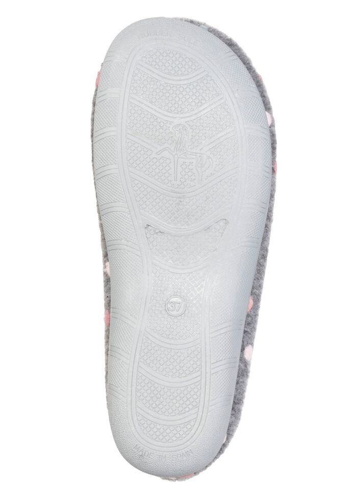 Laurina, klassieke damespantoffels, met stippenborduursel 