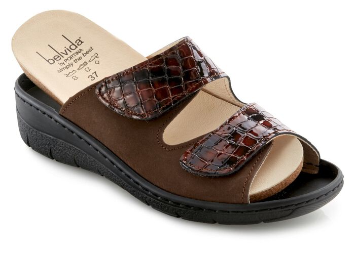 ELENA EDEN, comfortabele damesmuiltjes, breedte H, met uitneembaar voetbed 