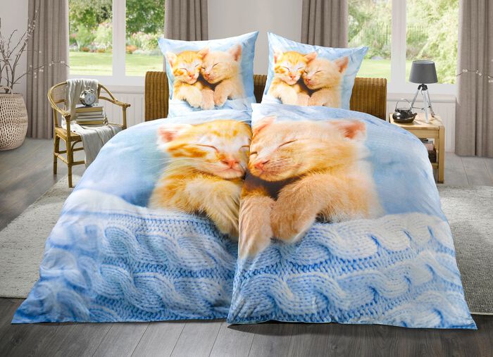 Renforc&eacute; partnerbedlinnen, 4-delig, van Mesana 