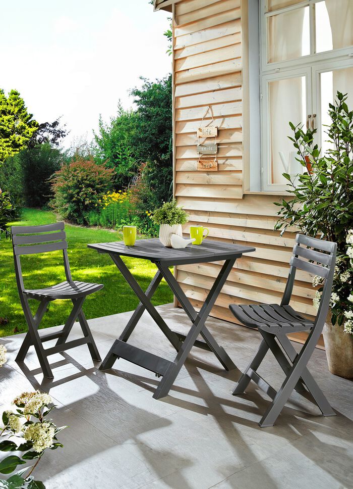 UV-bestendige balkonset, 3-delig 