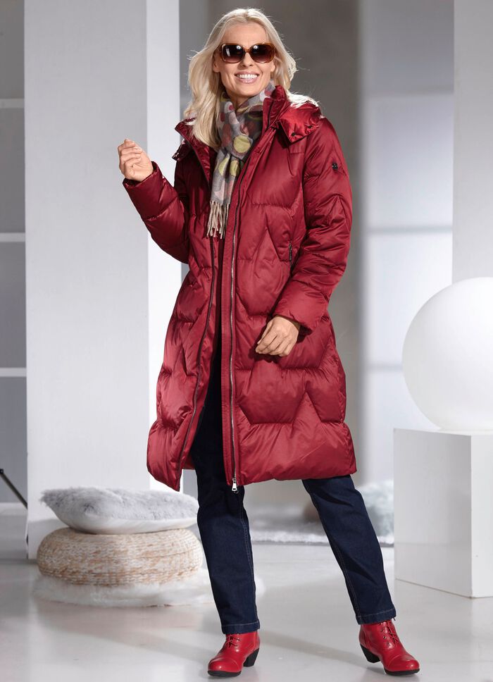 Functionele jas in pufferstijl BOURGONDI&Euml;