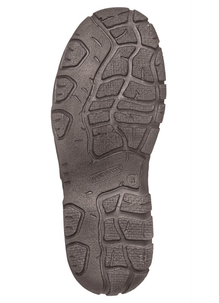 Klittenbandpantoffels met contrasterende inzetstukken COGNAC BLAUW