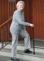 Opvouwbare wandelstok met LED-licht 