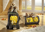 Verlichte boomstam BRUIN