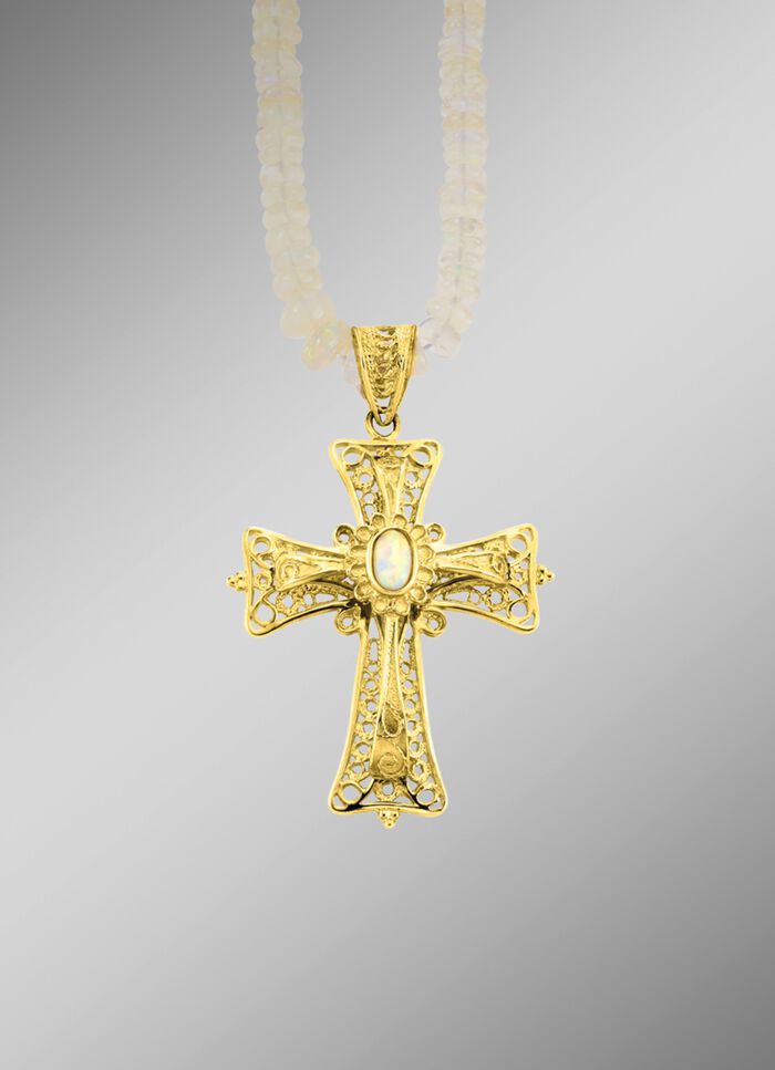 Modieuze kruishanger 