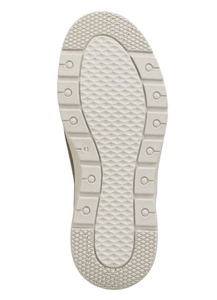 GINO GALANTE pantoffels van denimstof TAUPE