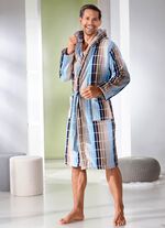 Dubbelzijdige katoenen badjas 