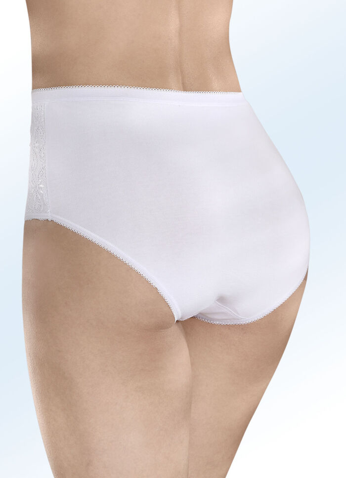 Pak van vier slips met elastische kantafwerking 