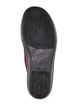 Klassieke damespantoffels, breedte H, met anatomisch gevormd voetbed GRANAATROOD