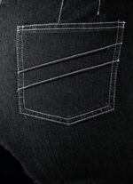 Jeans met aansluitende tailleband 