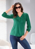 Sportief shirt met bies 