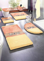 Zijdezachte badkamerset met fonkelende kristallen ABRIKOOS