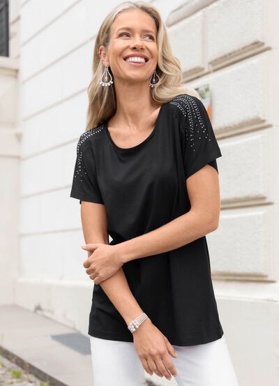 5-rijige strass-bangle 