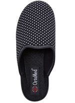 Set van twee pantoffels gemaakt van stippentextiel 1x BORDEAUX 1x ZWART