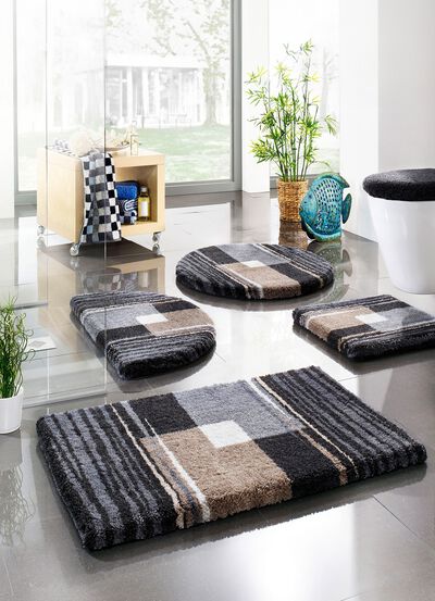 Badmattenset met antislip-onderkant 