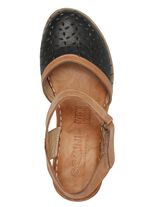 Gemini sandaal van geperforeerd rundnappaleer 