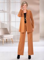 Shirtjasje in een sluitingloze uitvoering in 4 kleuren KAMEEL