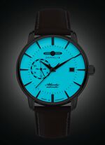 Zeppelin automatisch herenhorloge met leren band 