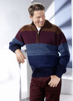 Modieuze troyer met korte ritssluiting 