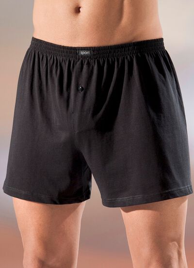 Set van vijf boxershorts van biologisch katoen met elastische tailleband, effen en gem&ecirc;leerd 