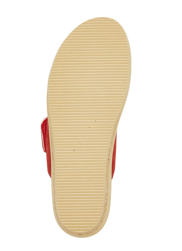 ELENA EDEN suède muiltjes ROOD