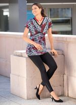 Expressieve tuniek met V-hals 