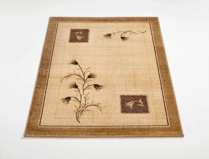 Bruggen en tapijten met planten- en wijnrankmotieven BEIGE