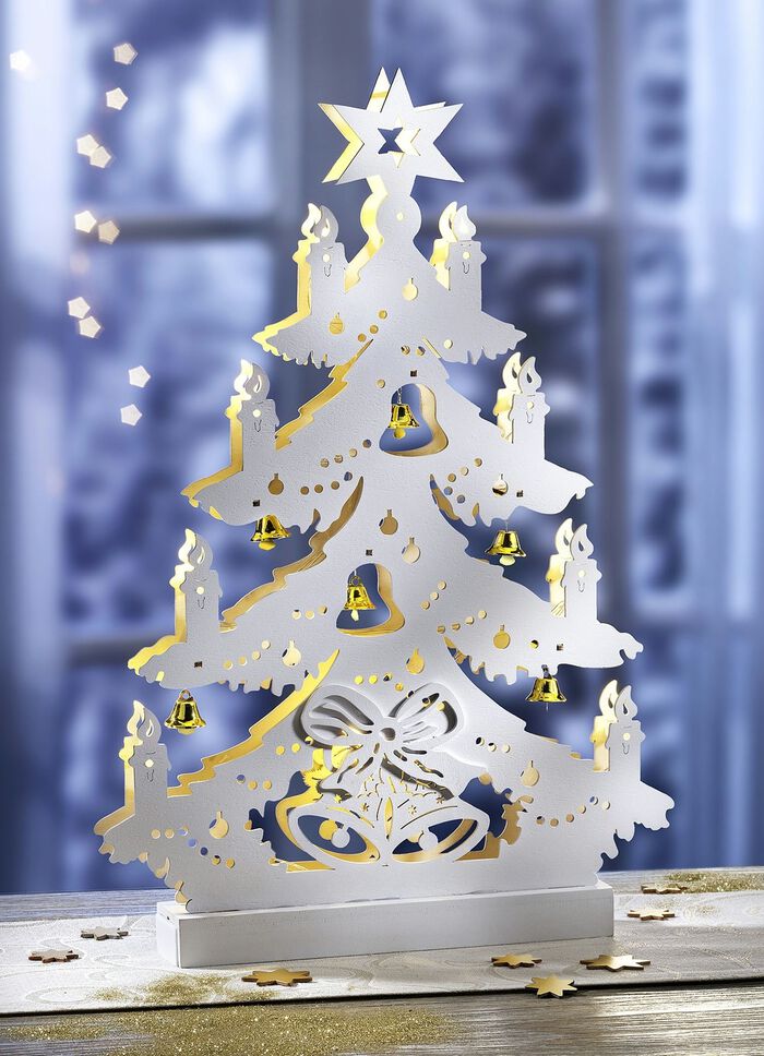 Verlichte dennenboom 