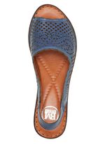 ELENA EDEN, zomerse damessandalen, breedte G, van leer JEANS