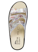 ELENA EDEN, comfortabele damesmuiltjes, breedte H, met uitneembaar voetbed ECRU-ROSÉ