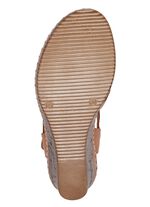 Gemini sandaal van geperforeerd rundnappaleer 