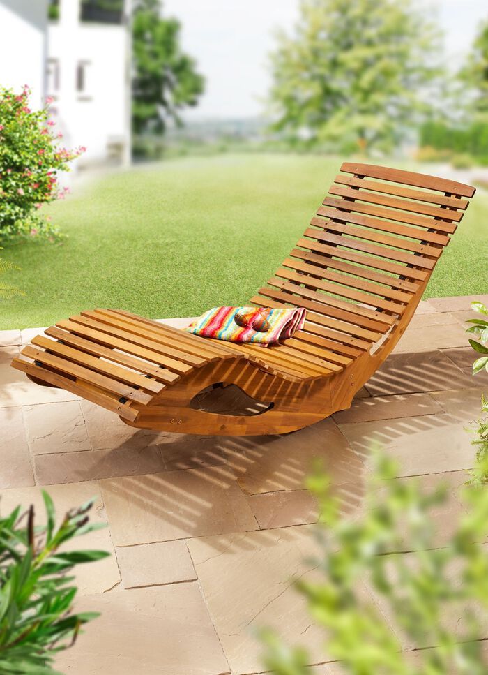 Opvouwbare schommelstoel van acaciahout 