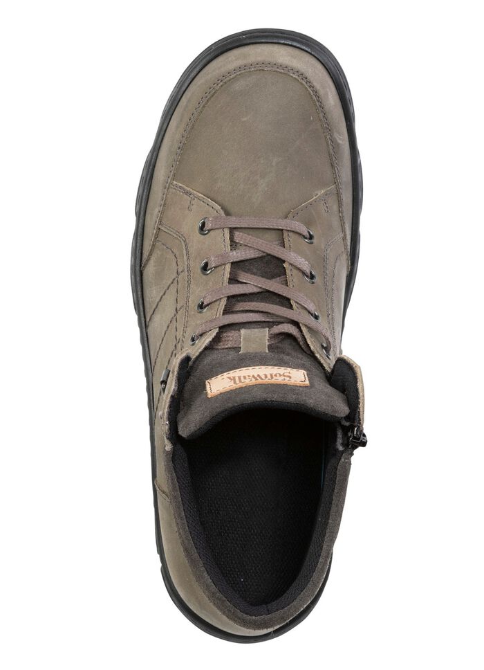 Veterlaars gemaakt van nubuck en su&egrave;de leer KAKI