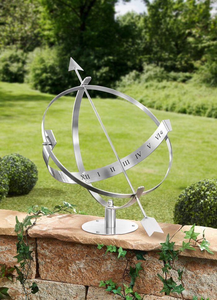 Zonnewijzer van weerbestendig, roestvrij staal 