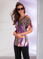 Fascinerend lang shirt met zijsplitten 