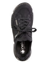 Rieker sneakers gemaakt van gearceerd synthetisch en textiel ZWART